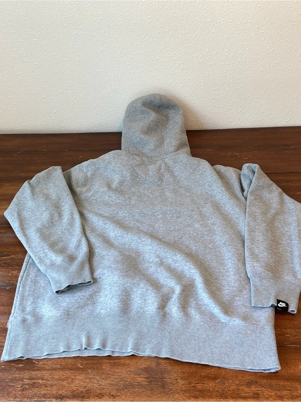 VTG T2K Nike Sportswear Hoodie Gray Drawstring Hood Pullover Longsleeve Large